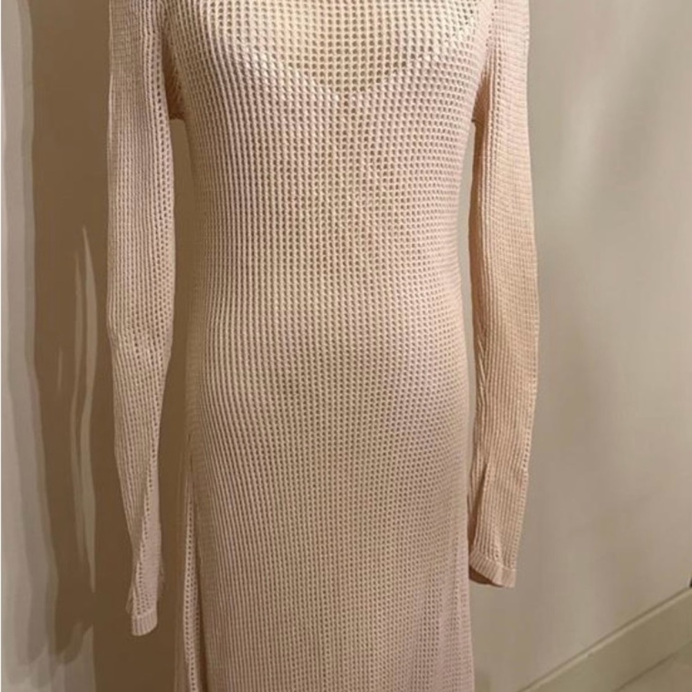DISSH Beige Long Sleeve Knit Dress - Picture 5 of 8